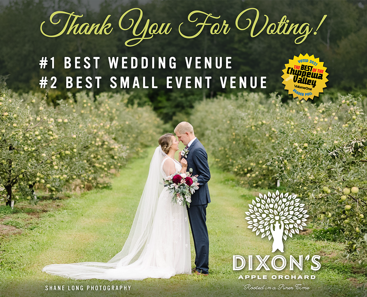 Dixon s Voted Best Wedding Venue in the Chippewa Valley