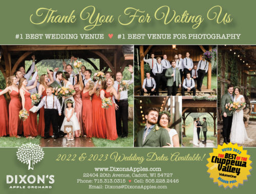 Dixon's Apple Orchard and Wedding Venue Voted #1 Venue for Weddings